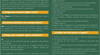 UPA – ASESORAMIENTO GRATUITO (PEQUEÑOS AGRICULTORES)