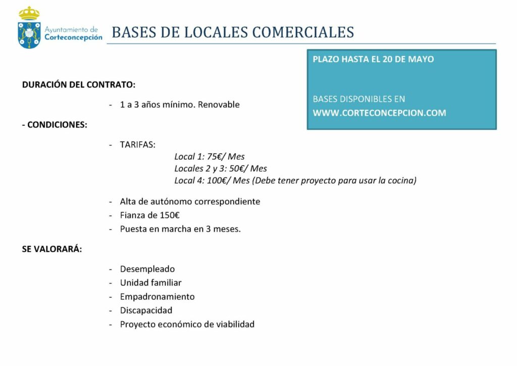 LOCALES COMERCIALES - PROCEDIMIENTO