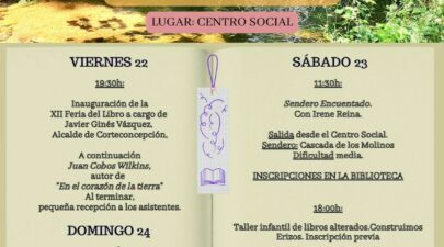XII FERIA DEL LIBRO – 22, 23 Y 24 DE ABRIL
