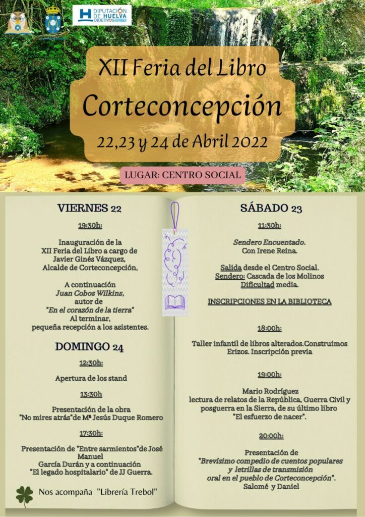 XII FERIA DEL LIBRO - 22, 23 Y 24 DE ABRIL