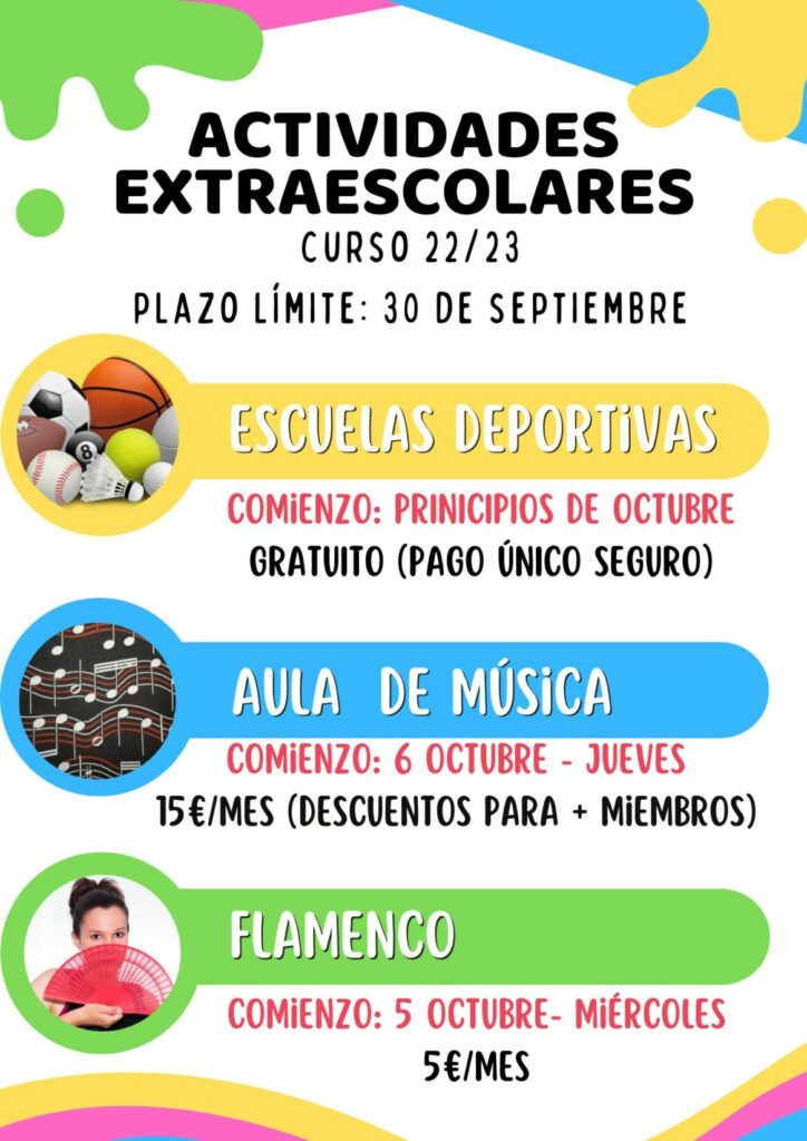 ACTIVIDADES EXTRA-ESCOLARES 22/23