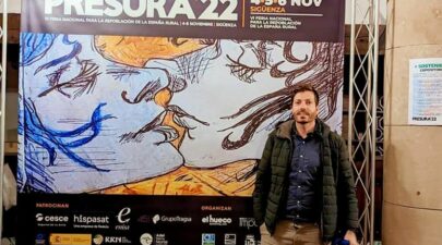 ASISTENCIA POR PARTE DEL ALCALDE, JAVIER GINÉS, A LA FERIA PRESURA’22 DE LA DESPOBLACIÓN EN SIGÜENZA, GUADALAJARA.
