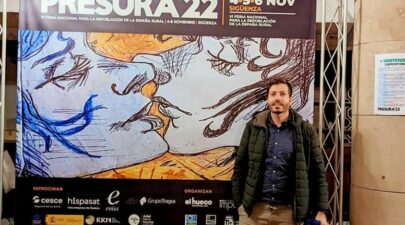 ASISTENCIA POR PARTE DEL ALCALDE, JAVIER GINÉS, A LA FERIA PRESURA’22 DE LA DESPOBLACIÓN EN SIGÜENZA, GUADALAJARA.