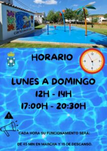 PARQUE DE AGUA – HORARIOS