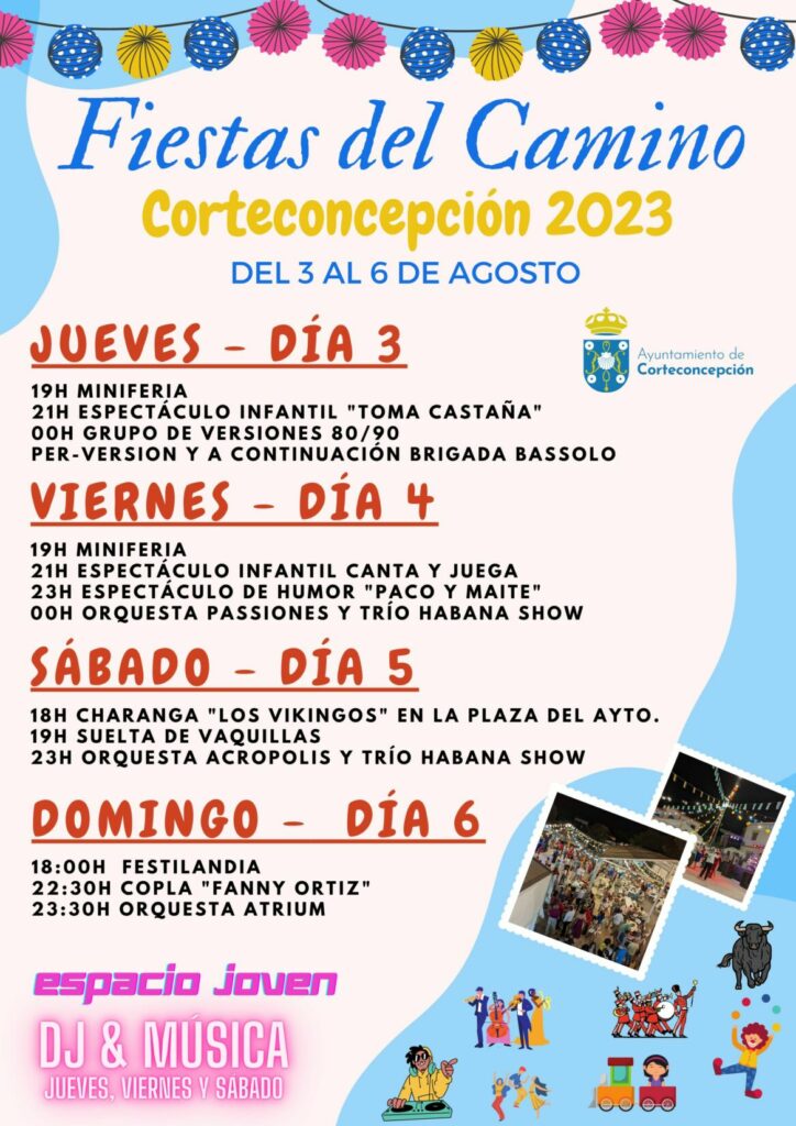 FIESTAS DEL CAMINO 2023 - PROGRAMACIÓN