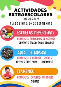 ACTIVIDADES EXTRA-ESCOLARES 2023/24