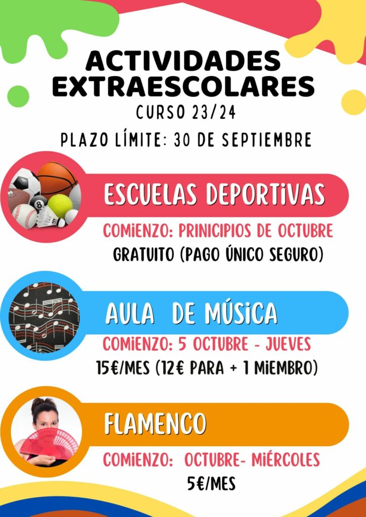 ACTIVIDADES EXTRA-ESCOLARES 2023/24