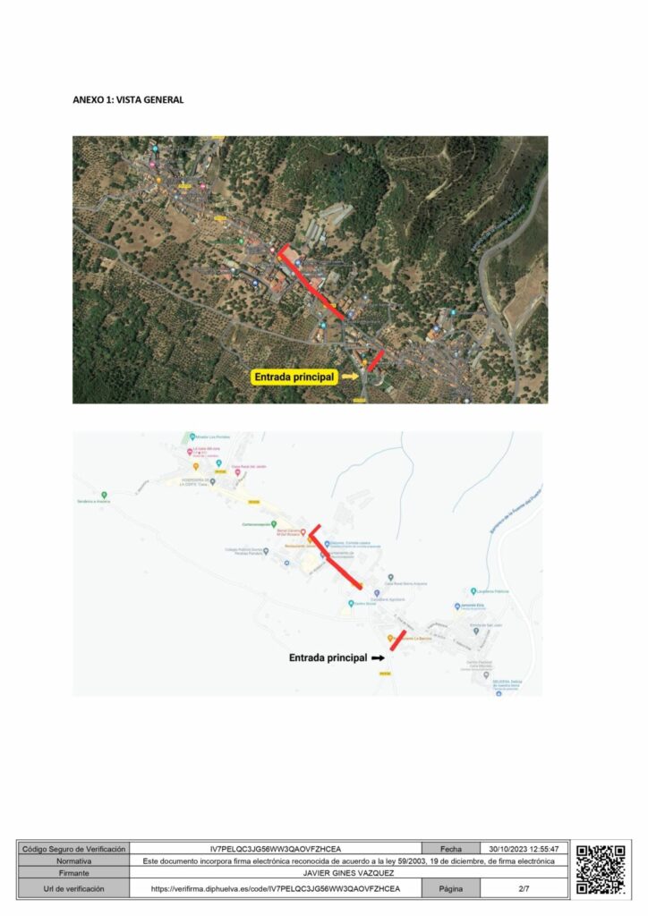 SOLICITUD FORMAL A DIPUTACIÓN PARA ARREGLO DE CARRETERAS DENTRO DEL NÚCLEO.