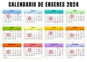 CALENDARIO DE ENSERES 2024