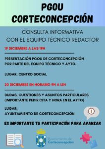 CONSULTA INFORMATIVA CON EL EQUIPO TÉCNICO REDACTOR PGOU