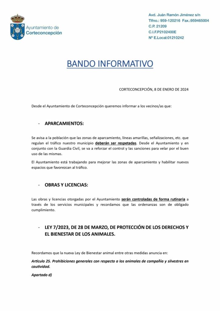 BANDO INFORMATIVO