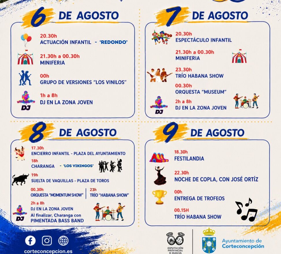 PROGRAMACIÓN SEMANA DE LAS FIESTAS DEL CAMINO 2026